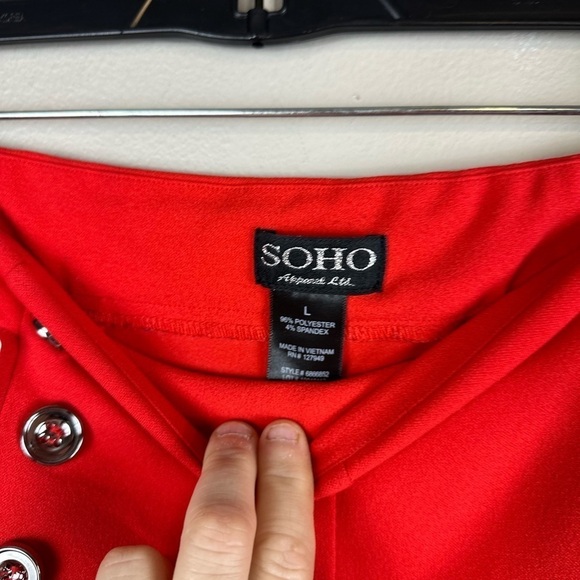 Soho approved  large orange 16-1/2 w rise 11-1/2. 26” inseam preowned like new - Picture 4 of 6